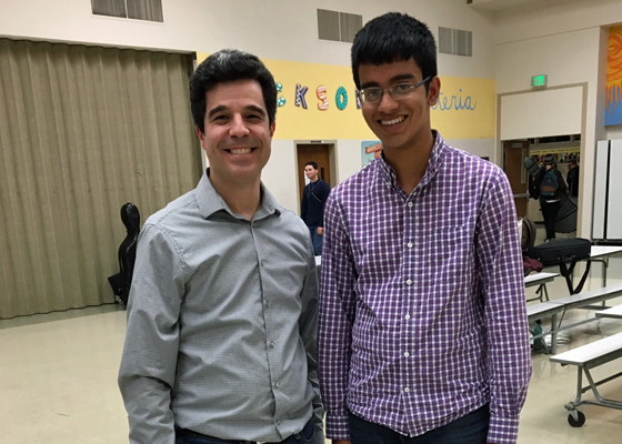 David Hattner and Samuel Zacharia - Winner of the 2016-17 PYP Soloist Competition